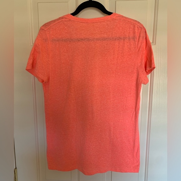 Under Armour HearGear Tangerine Heather workout shirt. size Large. - Picture 5 of 6